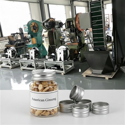 Framleiðslulína með amerískum ginseng-hettum